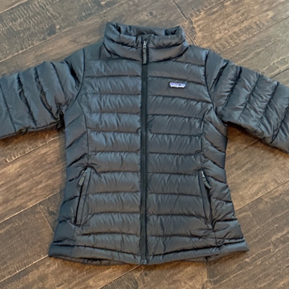 Patagonia Kids L (12) Black Puffer Jacket
